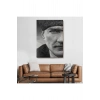 Mustafa Kemal Atatürk Siyah Beyaz Tablosu-6303
