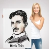Nikola Tesla Dekoratif Kanvas Tablo-5917