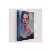 Renkli Gözlü Güzel Kadın Dekoratif Duvar Tablosu-6368