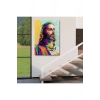 Renkli İsa Mesih Duvar Tablosu, Jesus Christ-6343