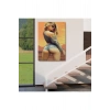 Sarışın Sexi Kadın Duvar Tablosu-6306