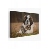St. Bernard  Köpek ve Yavru Kediler Dekoratif Kanvas Tablo 1124