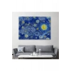 Van Gogh Yıldızlı Gece Dekoratif Kanvas Tablo-6519