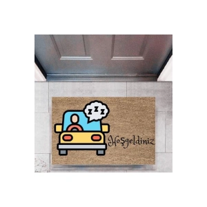 Kapı Önü Paspası Dekoratif Dijital Baskı Arabalar P-2683