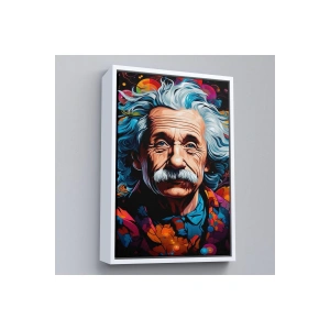 Ahşap Çerçeveli Albert Einstein Tablo-7827