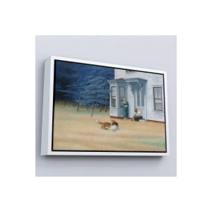 Ahşap Çerçeveli Edward Hopper - Cape Cod Akşamı Tablo-7061