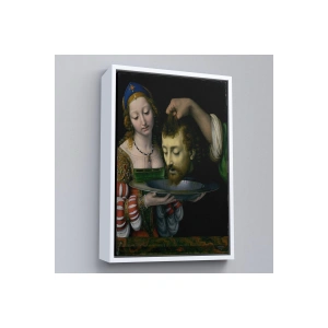 Ahşap Çerçeveli Salome İle Vaftizci YahyaNın Başının Kesilmesi Tablo-7339