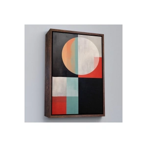 Ahşap Çerçeveli Soyut Tablo-7530