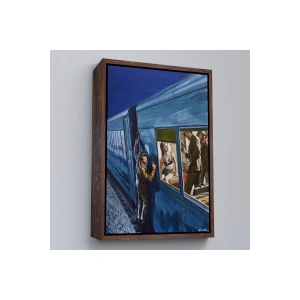 Ahşap Çerçeveli Rus Kızın Demir Perdeden Kaçışı Tablo-7717