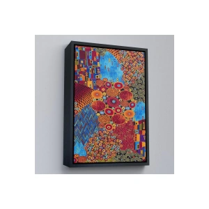 Ahşap Çerçeveli Gustav Klimt - Çiçek Bahçesi Tablo-7318