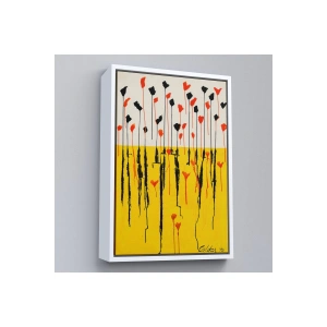 Ahşap Çerçeveli Alexander Calder - Damlalar Tablo - Drops-7285