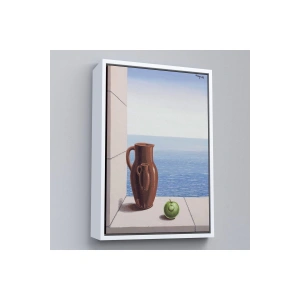 Ahşap Çerçeveli Rene Magritte - Stimülasyon Hedefi Tablosu-7412