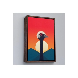 Ahşap Çerçeveli Minimal Devekuşu Tablo-7652