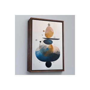 Ahşap Çerçeveli Suluboya Çalışması Denge Tablosu-7562