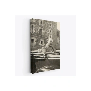 Atatürk Portre Tablosu Mustafa Kemal Atatürk Dikdörtgen Dekoratif Kanvas Tablo-FJ-134