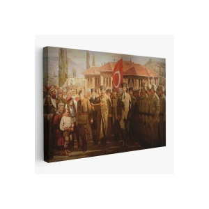 Atatürkün TBMM’den Cepheye Uğurlanma Tablosu-6552