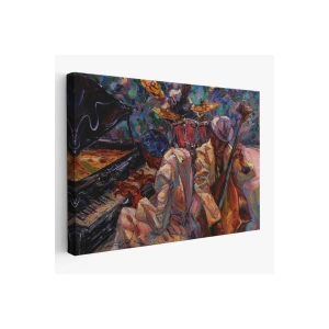 Caz Müzİği Yapan Grup Duvar Tablosu-1216