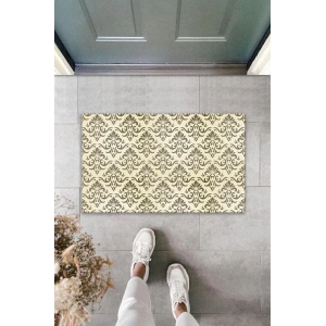 Dekoratif Dijital Baskı Kahverengi Motif Dış Mekan Paspas K-2085