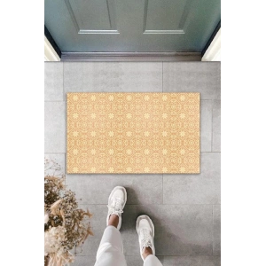 Dekoratif Dijital Baskı Pudra Daire Motif Dış Mekan Paspas K-2090