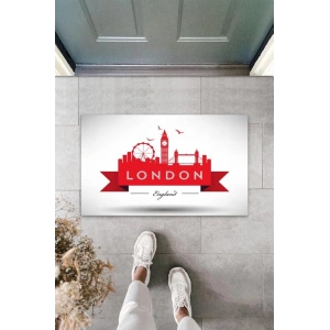 Dijital Baskı Beyaz London Kapı Paspası