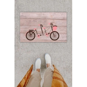 Dijital Baskı Dekoratif Bisiklet Pudra Kapı Önü Paspası K-1265