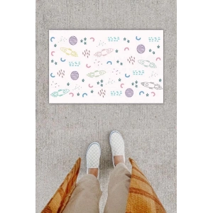 Dijital Baskı Dekoratif Roket Pudra Kapı Önü Paspası K-1209