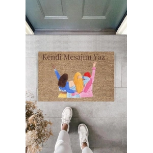 Dijital Baskı Kişiye Özel İç Kapı Dekorasyon Paspas  PS11192