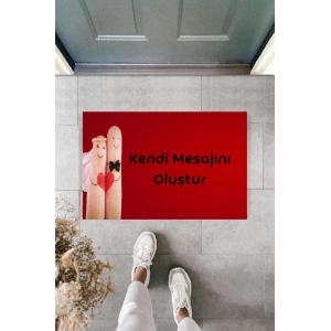 Dijital Baskı Kişiye Özel İç Kapı Dekorasyon Paspas  PS11211