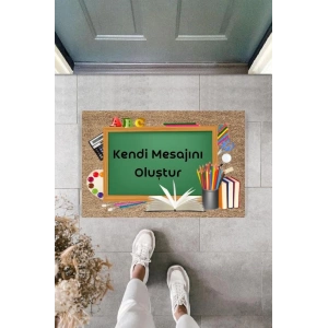 Dijital Baskı Kişiye Özel İç Kapı Dekorasyon Paspas  PS11240