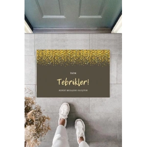 Dijital Baskı Kişiye Özel İç Kapı Dekorasyon Paspas  PS11257