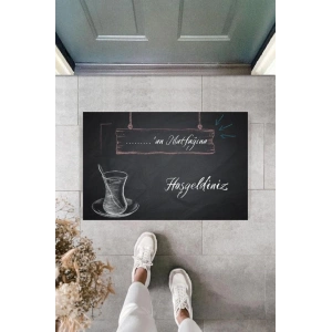 Dijital Baskı Kişiye Özel İç Kapı Dekorasyon Paspas  PS11290