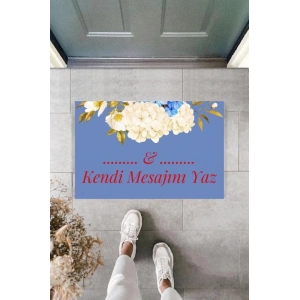 Dijital Baskı Kişiye Özel İç Kapı Dekorasyon Paspas  PS11291