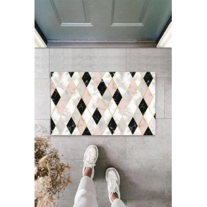 Dijital Baskı Pembe Baklava Dilimi Kapı Paspası