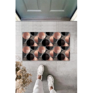 Dijital Baskı Pembe Daire Paspas K-3199