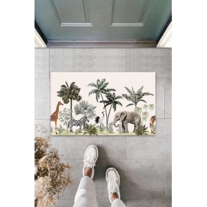 Dijital Baskı Pudra Safari Paspas K-3096