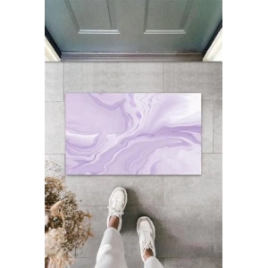 Dijital Modern Dalgalı Gri Kapı Paspası Dış Mekan Paspas K-3120