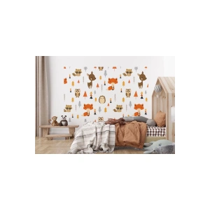 Doğa Hayvanları Temalı Öğretici Çocuk Odası Duvar Kağıdı-5722