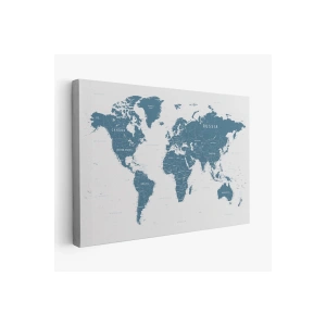 Dünya Haritası  Dekoratif Kanvas Tablo 1109