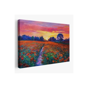 Haşhaş Tarlasının Yağlı Boya Tablosu-1211