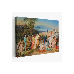İsanın İnsanlara Görünüşü Tablosu - Aleksander Ivanov - The Apparition of Christ to the People-6539