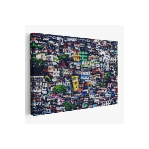 Kalabalık Şehir Manzarası Duvar Tablosu-1228