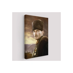 Kalpaklı Mustafa Kemal Atatürk Duvar Tablosu -6448