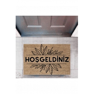 Kapı Önü Paspası Dekoratif Dijital Baskı Hoşgeldiniz P-2312