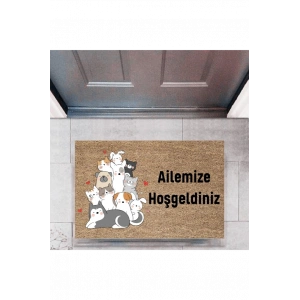 Kapı Önü Paspası Dekoratif Dijital Baskı Kişiye Özel P-2413