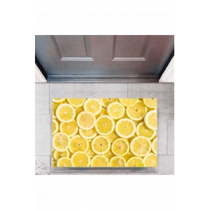 Kapı Önü Paspası Dekoratif Dijital Baskı Limon P-2327