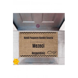 Kapı Önü Paspası Dekoratif Dijital Baskı Mezeci P-2531