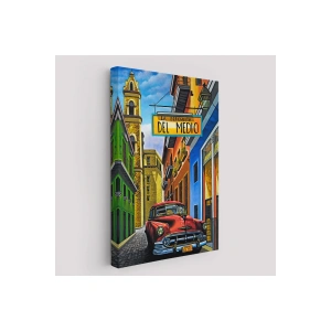 La Bodeguita Cuba Car Duvar Tablosu-6457