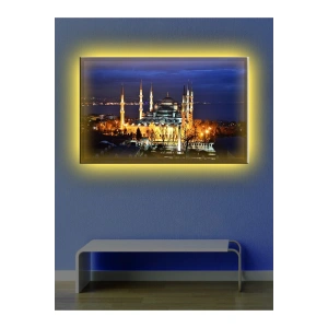 Led Işıklı Camii Gece Görünümlü