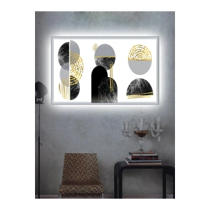 Led Işıklı Dekoratif Soyut Tablo