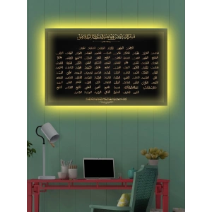 Led Işıklı Esmaül Hüsna (allahın cc. 99 ismi şerifi)